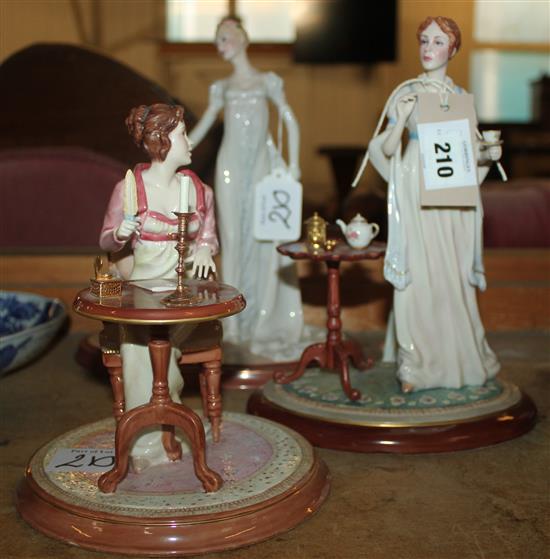 3 Jane Austin figures and 2 others